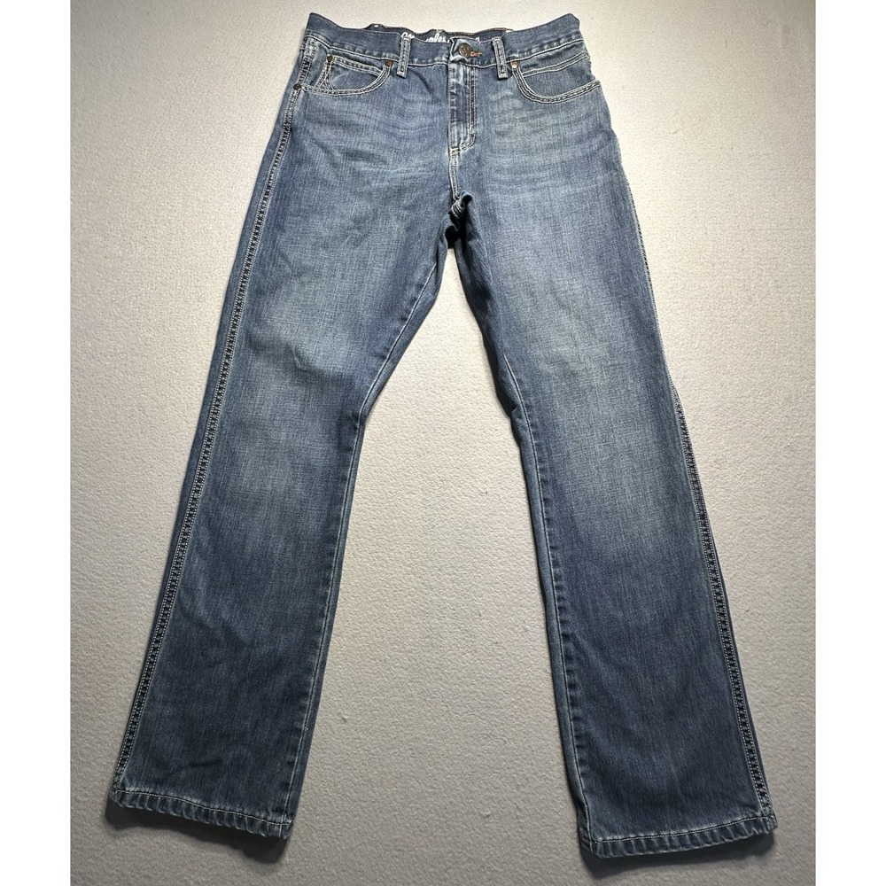 Wrangler Retro Relaxed Bootcut Jeans WRT20RT Dark Wash Stretch Mens 32x34
